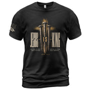 Jesus Is King T Shirt Christian Lion John 14 6 Cross Bible Verse Religious Tee Apparel