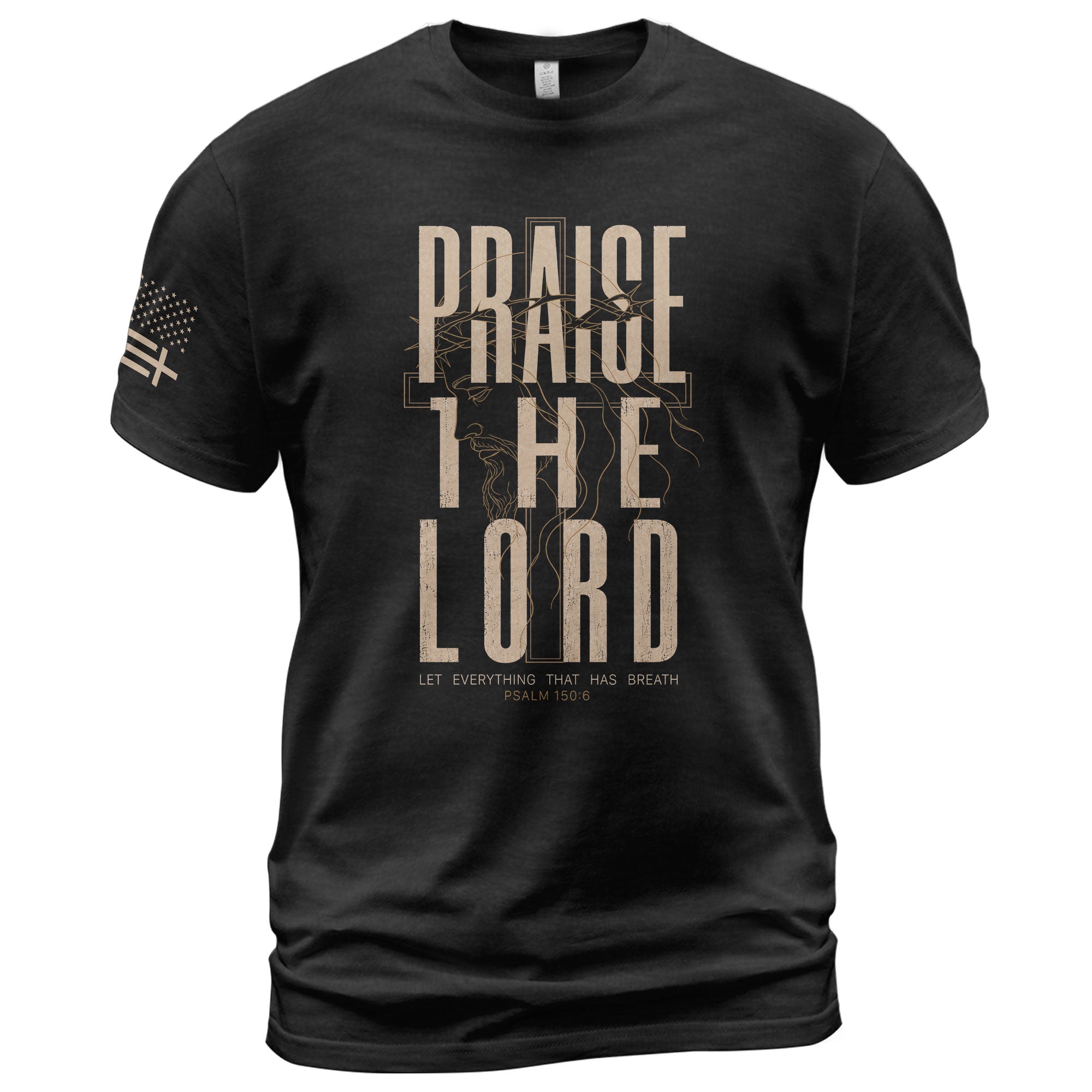 Praise The Lord Psalm 150 6 Jesus Portrait Graphic Christian T Shirt Apparel Men