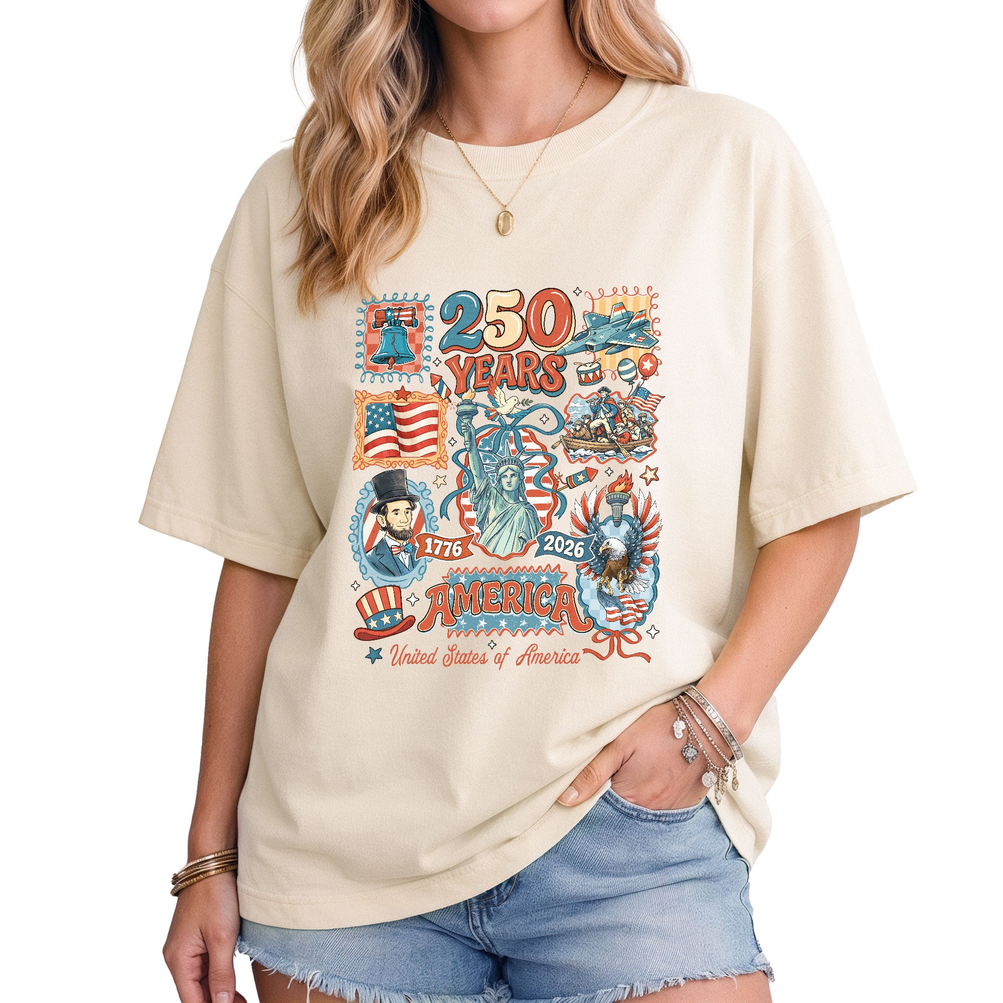 USA 250th Anniversary 1776-2026 Shirt - Limited Edition Vintage 250 Years Patriotic Tee