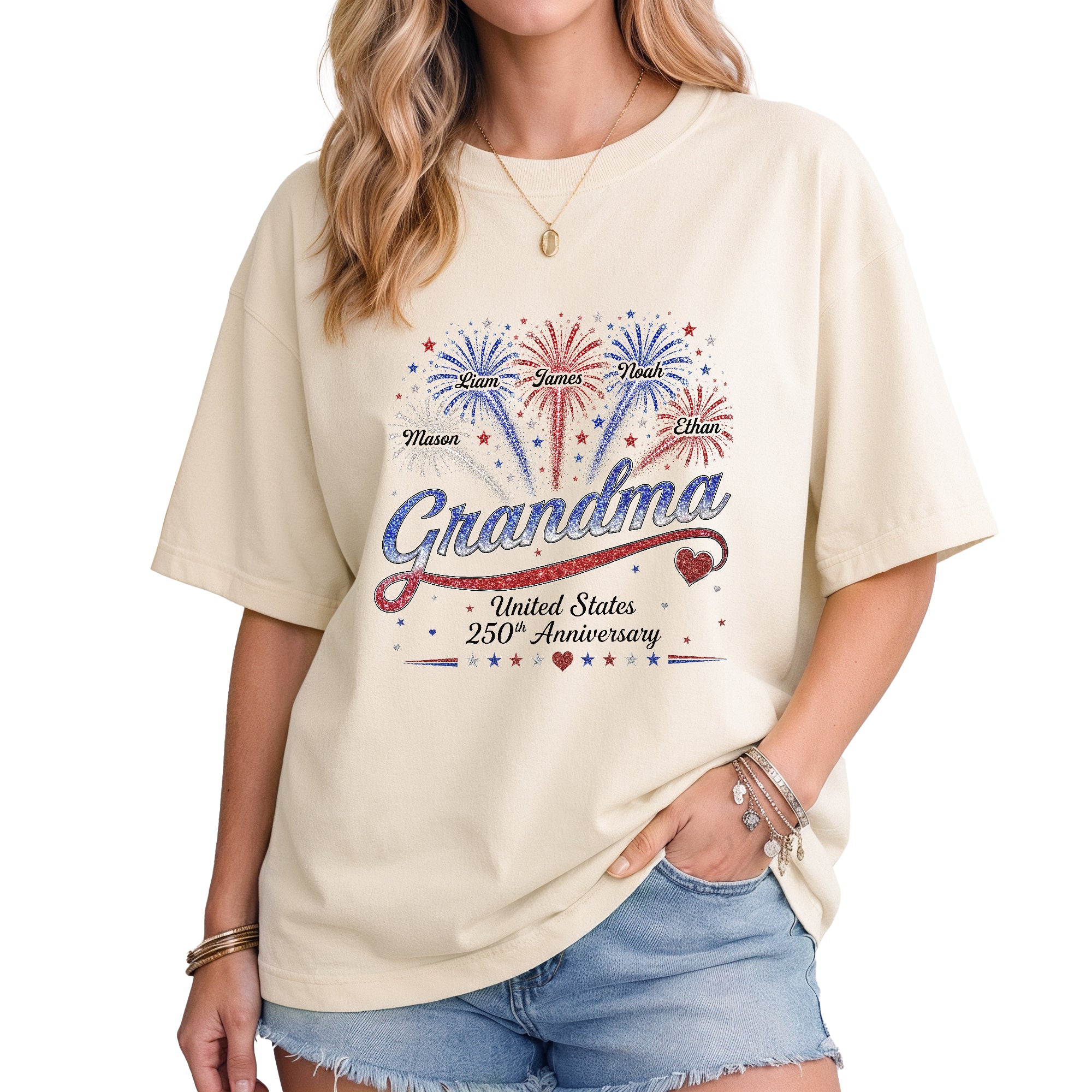 United States 250th Anniversary Shirts Custom Names Personalized Title All Ages Tee