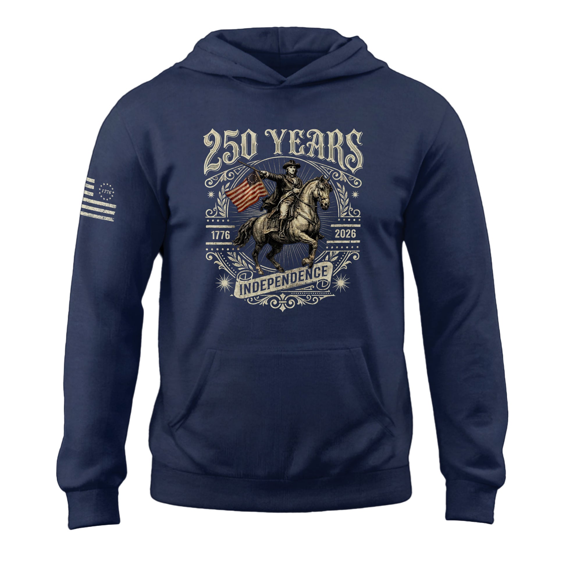 USA 250 Years Hoodie 1776–2026 American Heritage Freedom Journey - Rust Field Wear