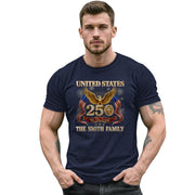 Golden Eagle Holiday Graphic Tee Customized Custom Family Name United States Group Shirts