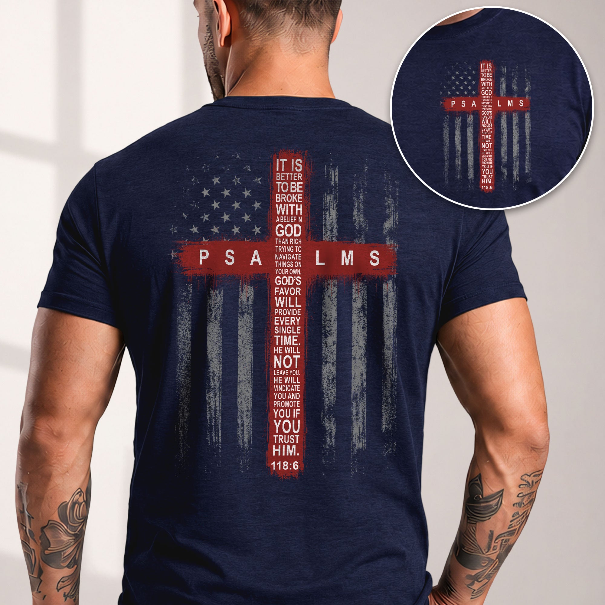 Faith Over Fear T Shirt Christian Cross Psalms 118 6 Bible Verse Religious Apparel Tee - Rust Field Wear
