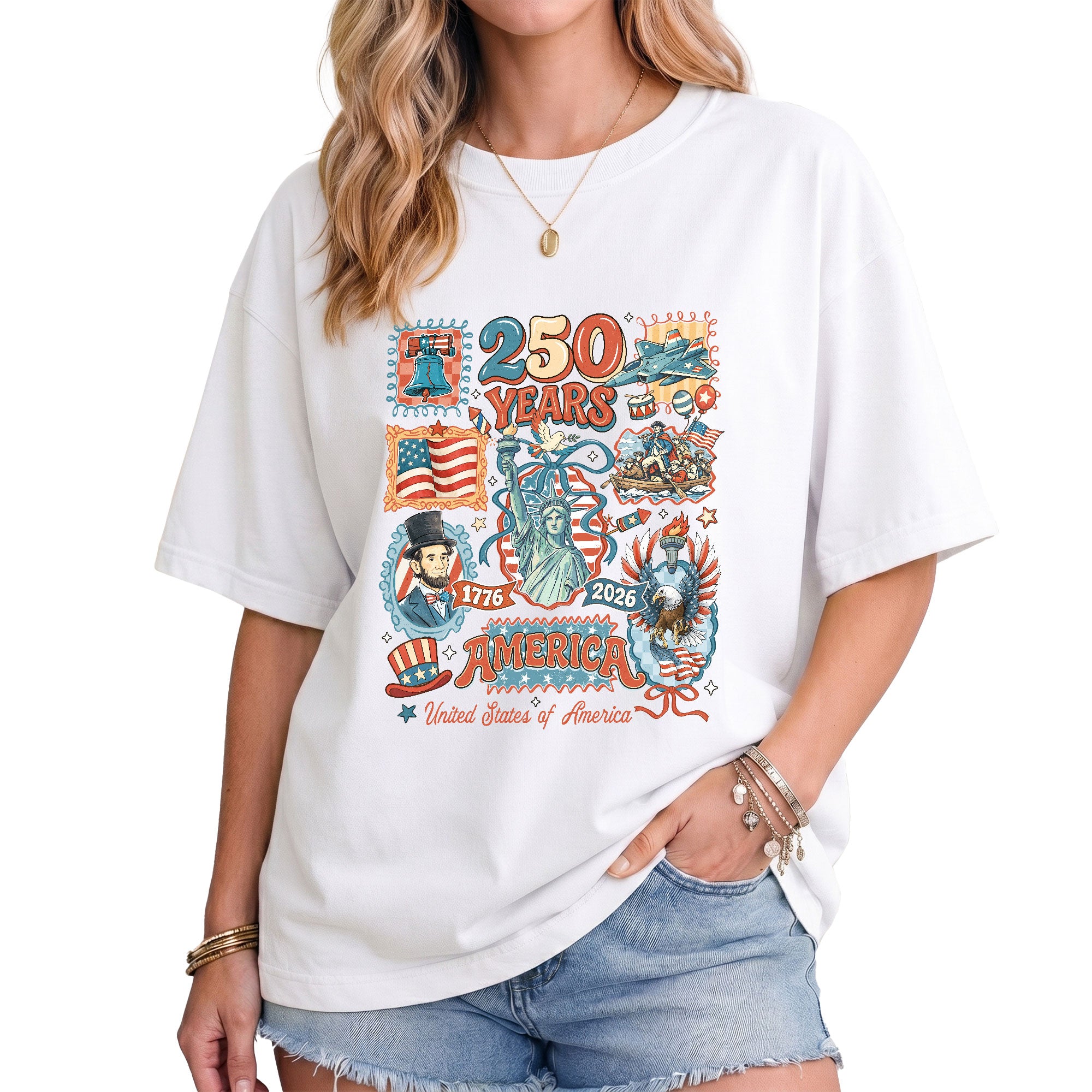 USA 250th Anniversary 1776-2026 Shirt - Limited Edition Vintage 250 Years Patriotic Tee