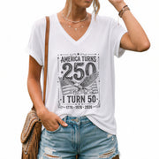 Vintage America 250th Anniversary Eagle Graphic 50th Birthday Shirt