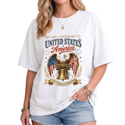 United States of America Shirt Liberty Bell Eagle 250th Anniversary Vintage Tee 1776 2026