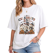 Celebrate 250 Shirt Patriotic Halloween Ghosts Pumpkin Jack O Lantern Graphic Tee