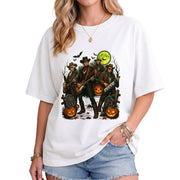 Lincoln Playing Guitar Halloween Shirt Funny Presidents Rock Band Spooky Graphic Tee
