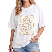 Be Still And Know Shirt Nautical Rope Coastal Beach Christian Psalm 46 10 Graphic Tee