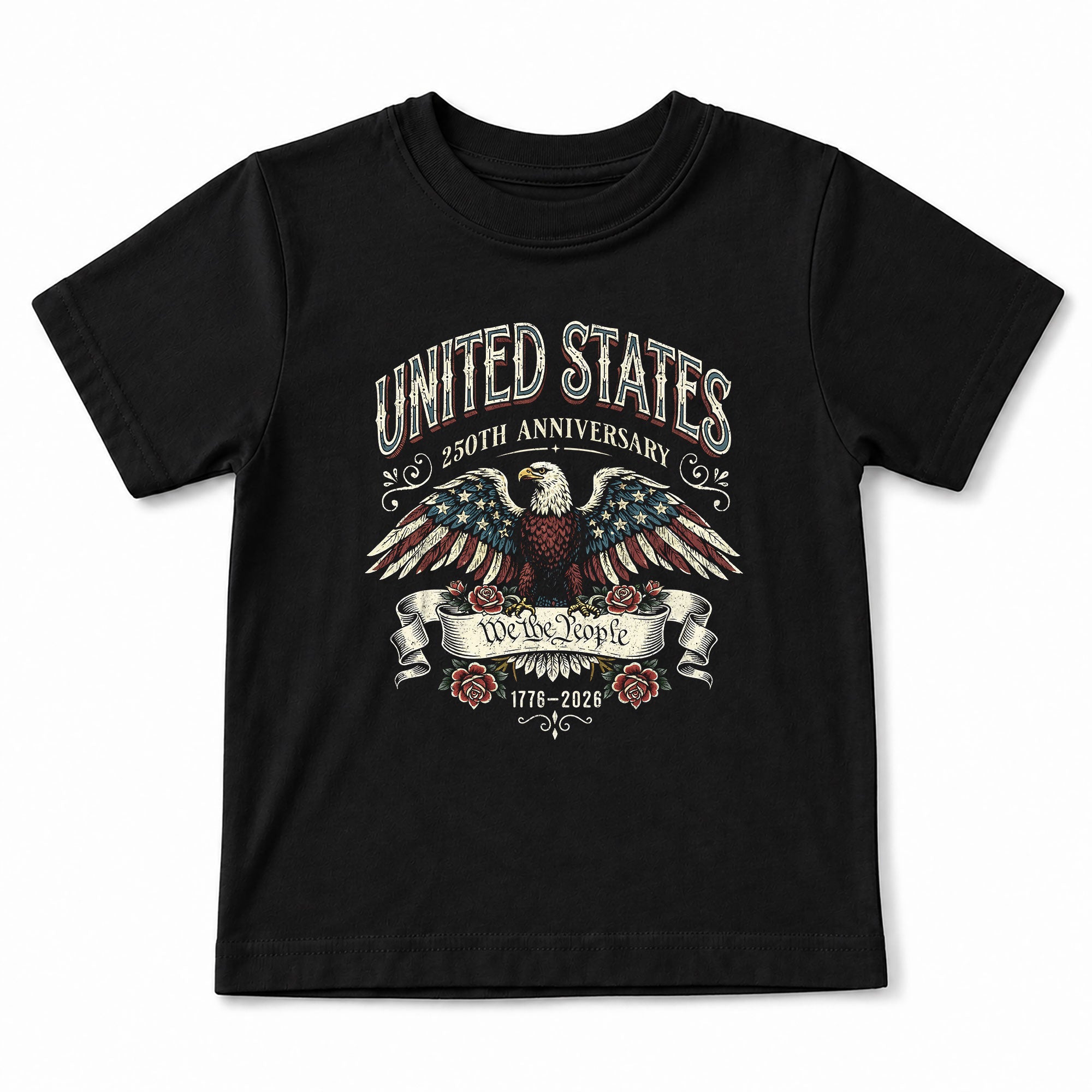 Kids United States 250th Anniversary T-Shirt We The People Eagle Tee 1776–2026