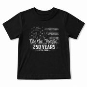 250 Years Kids T-Shirt Statue of Liberty Independence Day Patriotic American Flag Youth