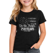 250 Years Kids T-Shirt Statue of Liberty Independence Day Patriotic American Flag Youth