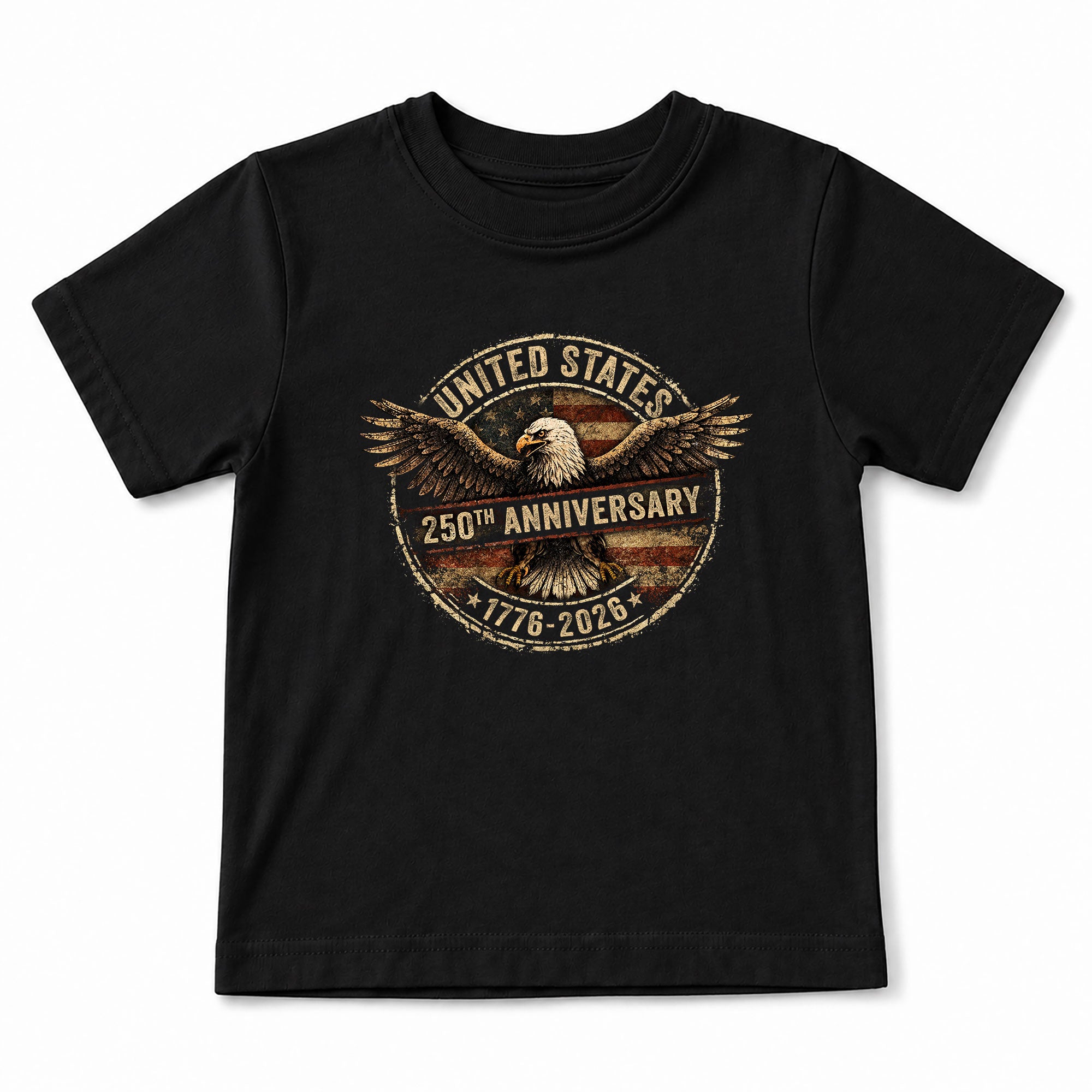 Kid T-Shirt United States 250th Anniversary | Patriotic 1776-2026 Eagle Boys Girls Shirt