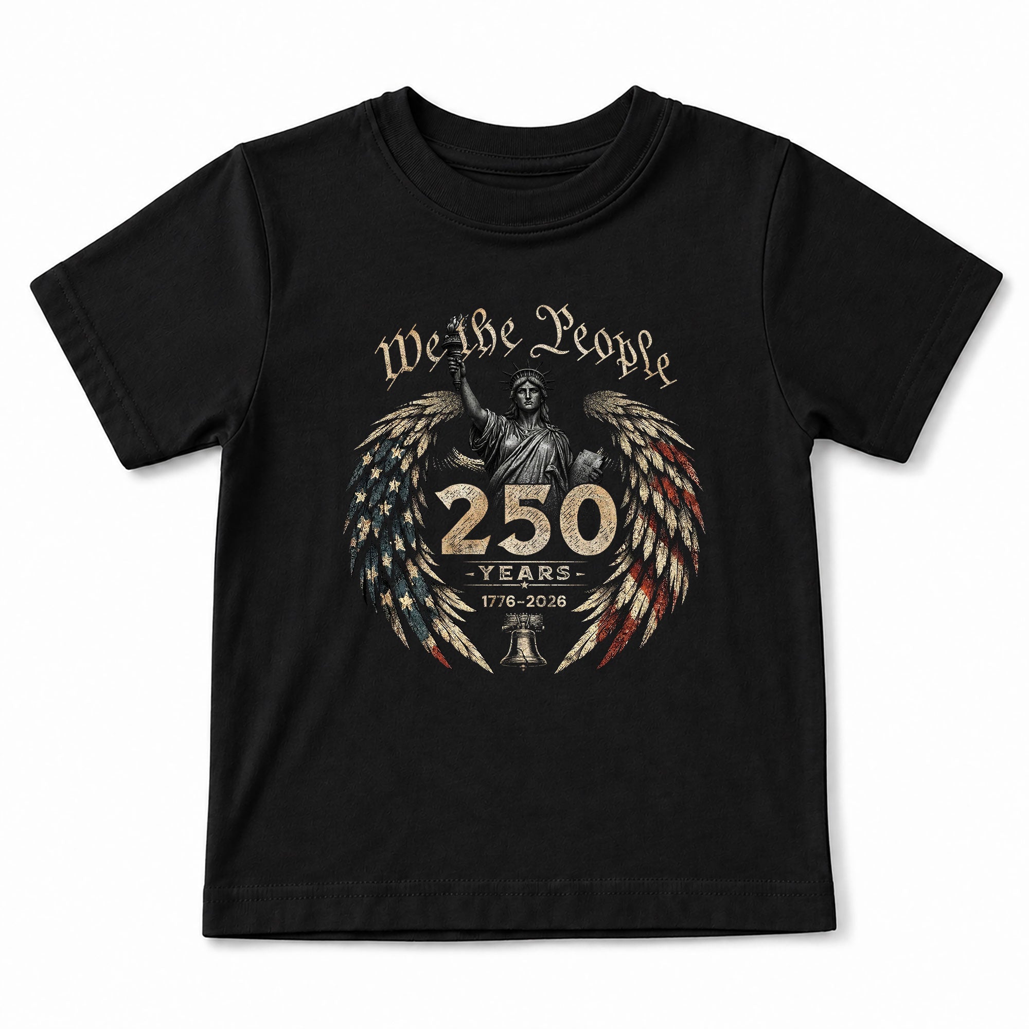 We The People 250 Years Kids Shirt 1776–2026 Patriotic Liberty Youth Tee