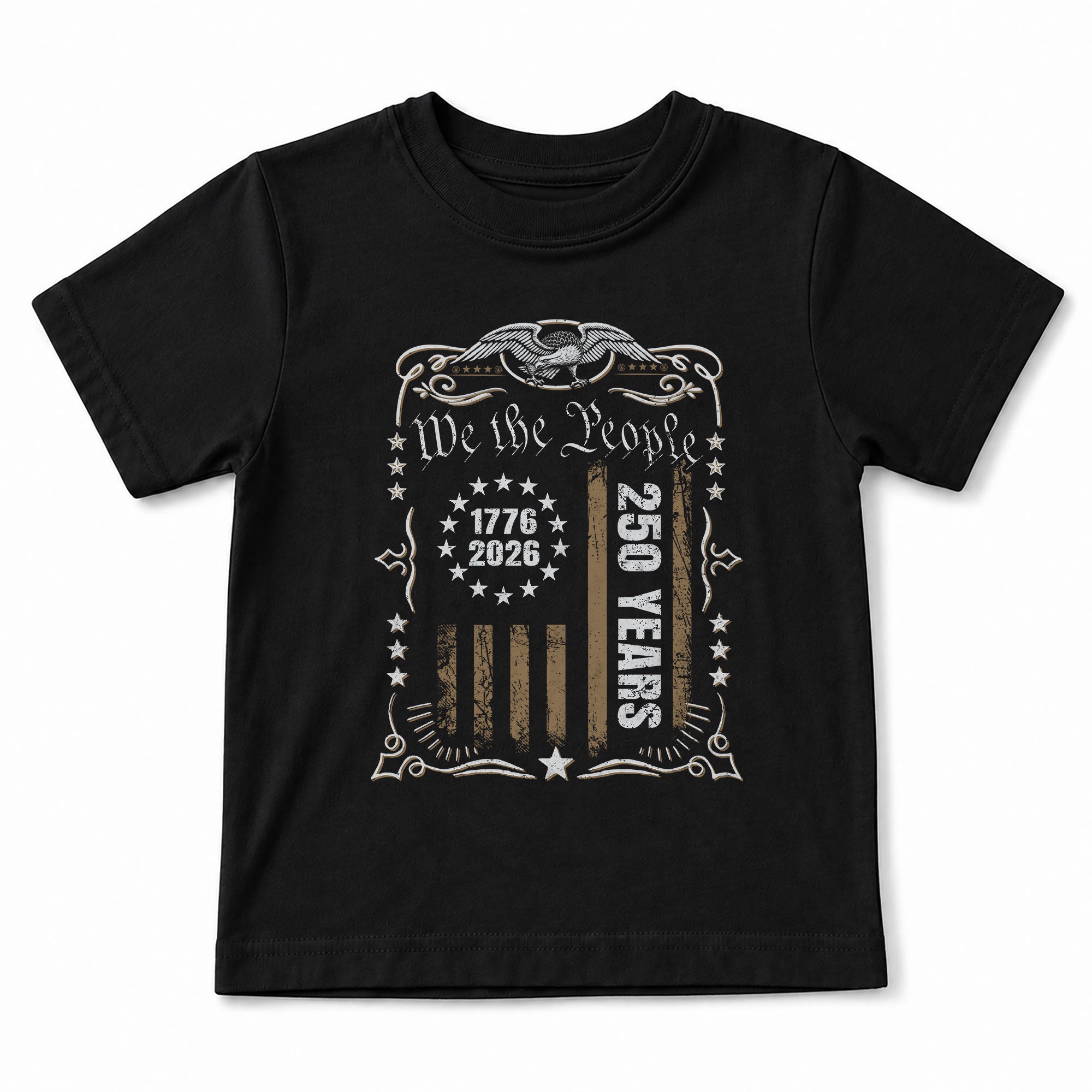 250 Years Kids T-Shirt We The People Patriotic Betsy Ross Flag 1776-2026 Youth Tee Shirt