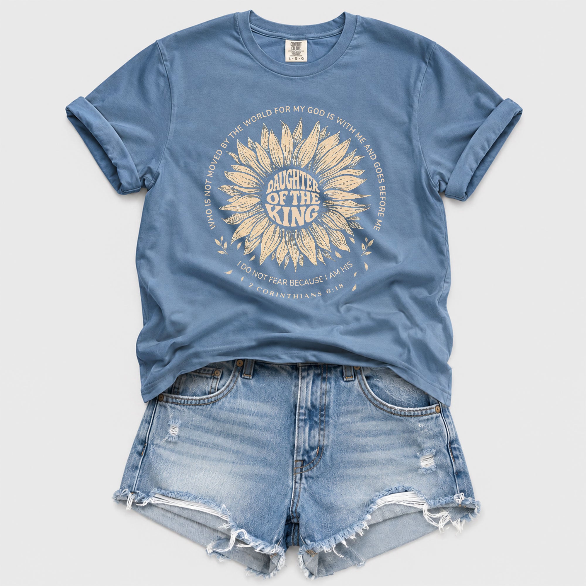 Daughter Of The King Sunflower 2 Corinthians 6 18 Graphic Christian Tee Shirt Women