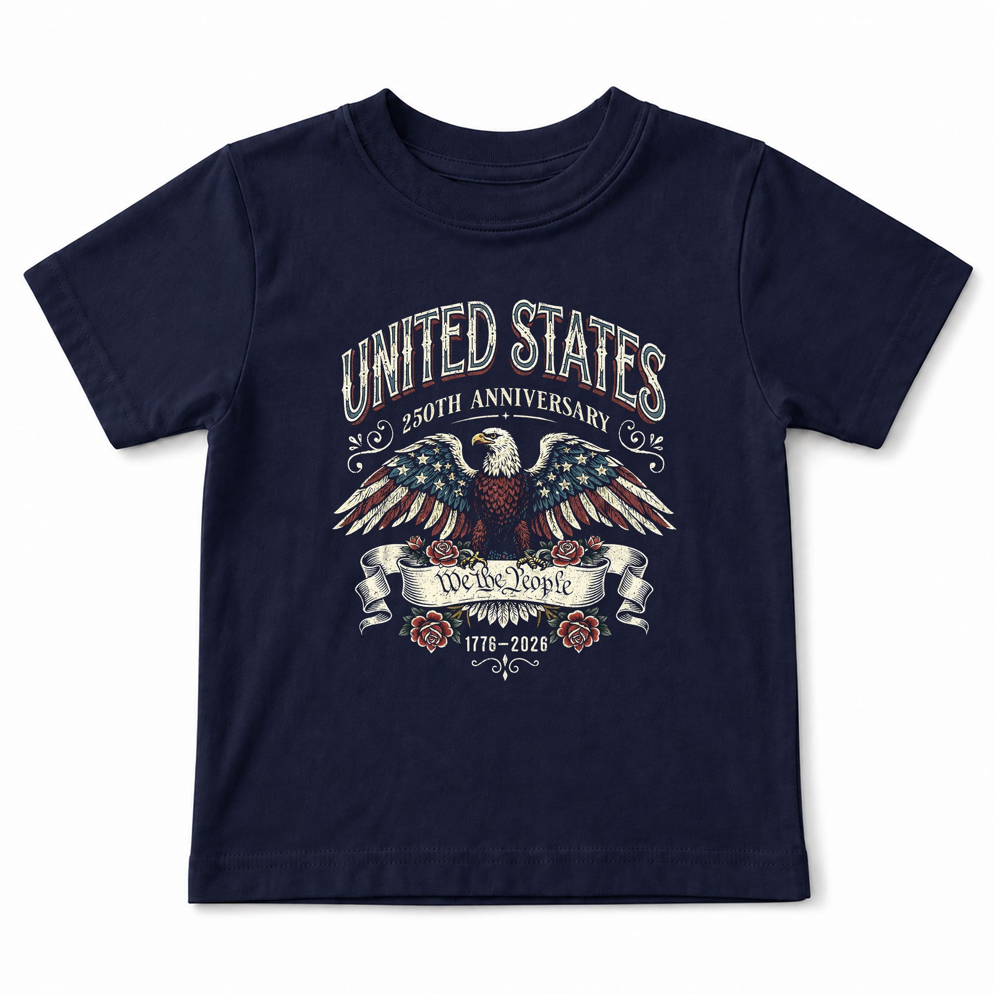 Kids United States 250th Anniversary T-Shirt We The People Eagle Tee 1776–2026