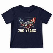 Kids T-Shirt We The People Patriotic Eagle American Flag 1776-2026 Youth Shirt