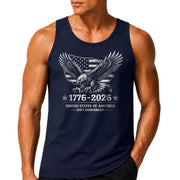 USA Mens Tank Top 1776-2026 Patriotic 250 Years Vintage Bald Eagle Map