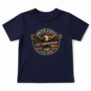 Kid T-Shirt United States 250th Anniversary | Patriotic 1776-2026 Eagle Boys Girls Shirt
