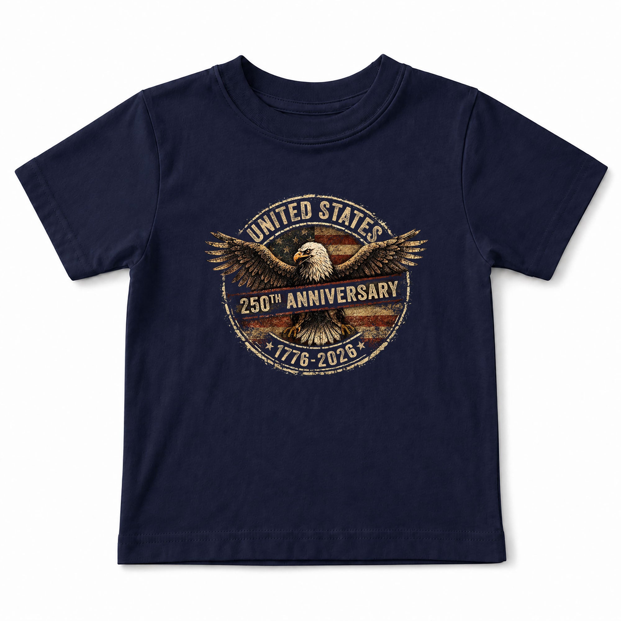 Kid T-Shirt United States 250th Anniversary | Patriotic 1776-2026 Eagle Boys Girls Shirt