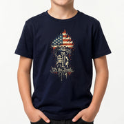 Patriotic 1776-2026 Kids Shirt We the People 250 Years Statue Liberty Torch Boys Girls Tee