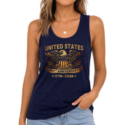 United States 250th Anniversary Tank Top Women Eagle Shield Patriotic 1776-2026 Shirt