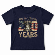 Kids We The People 250 Years T-Shirt 1776–2026 Liberty Bell Patriotic Youth Tee