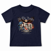 250 Years Kids T-Shirt We The People Patriotic Eagle American Flag 1776-2026 Youth Tee