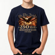 250 Years Kids T-Shirt We The People Patriotic Eagle Statue of Liberty 1776-2026 Youth