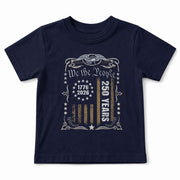 250 Years Kids T-Shirt We The People Patriotic Betsy Ross Flag 1776-2026 Youth Tee Shirt