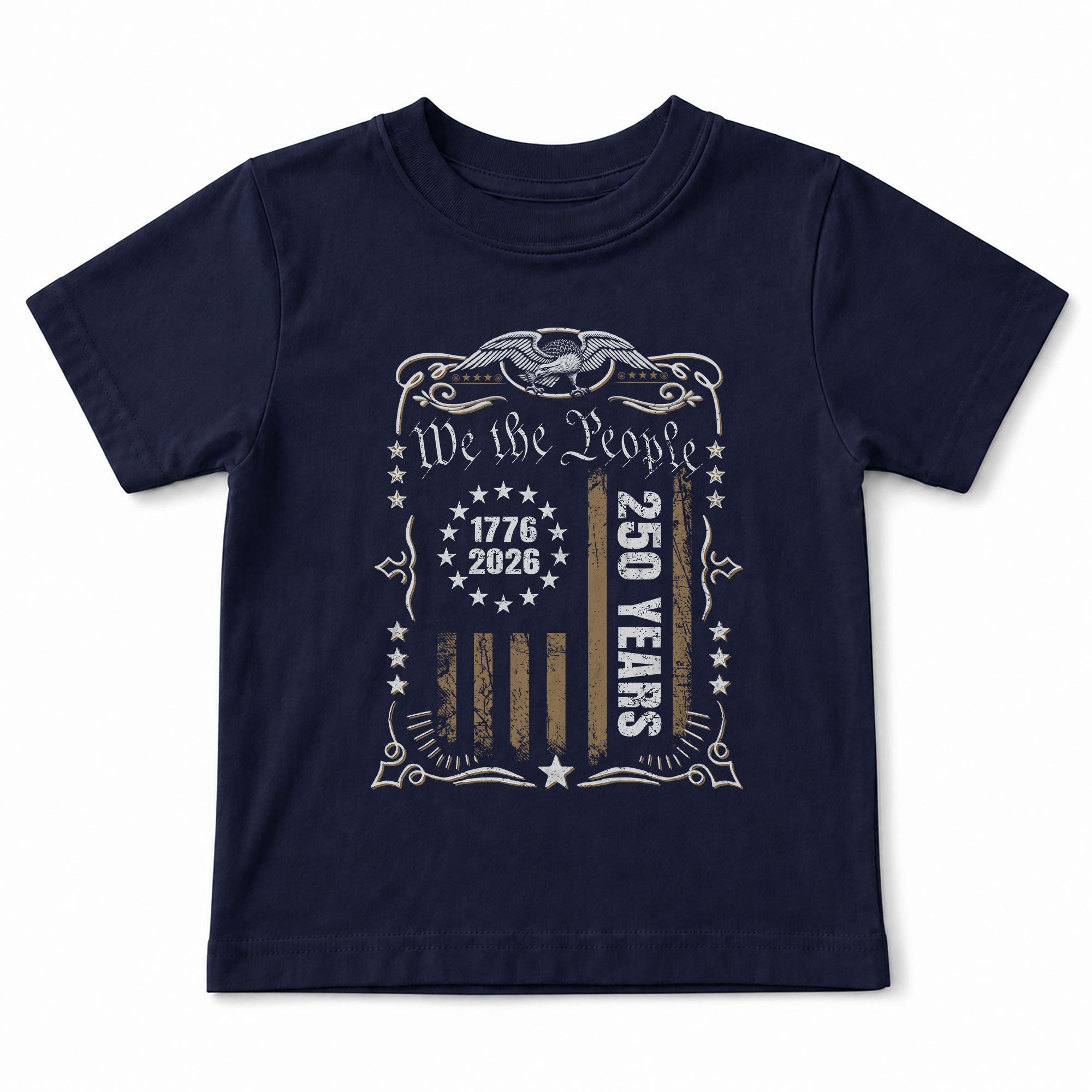 250 Years Kids T-Shirt We The People Patriotic Betsy Ross Flag 1776-2026 Youth Tee Shirt