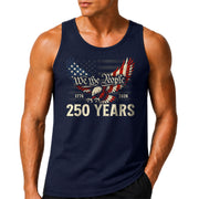 United States Mens Tank Top 1776-2026 Patriotic 250 Years Eagle Graphic Flag