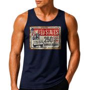 Tank Top Men Statue Of Liberty 1776-2026 United States 250th Anniversary Patriotic Vest
