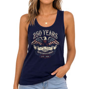 American Flag Eagle Womens Tank Top Vintage Patriotic 1776 2026 Sleeveless Shirt