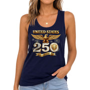 United States Tank Top Women Patriotic Eagle 1776 2026 We The People 250th Shirt