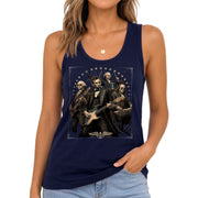 Tank Top Women Vintage Rock Band Graphic Patriotic Historical Sleeveless Summer