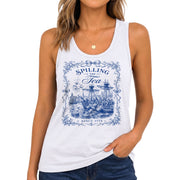 Tank Top Women Vintage 1773 Spilling The Tea Patriotic Graphic Sleeveless Apparel