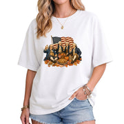 Vintage Founding Fathers Fall T-Shirt - Patriotic Harvest Graphic Tee for Autumn Lovers