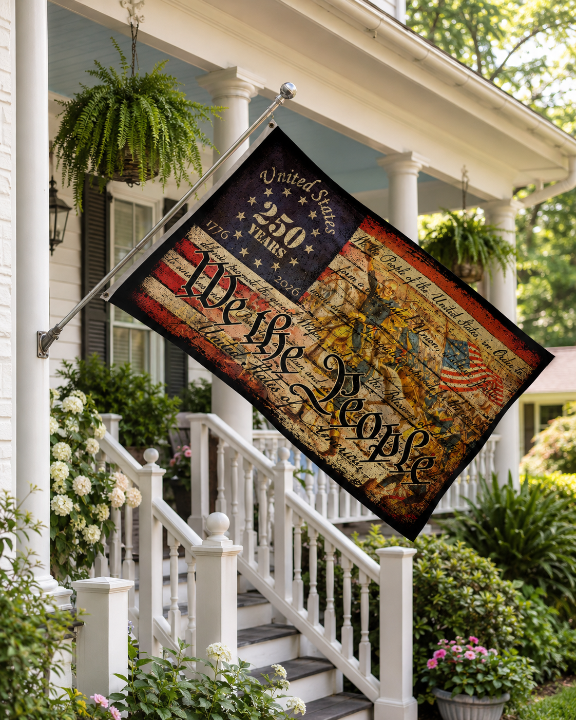 250TH AMERICAN HOUSE FLAG