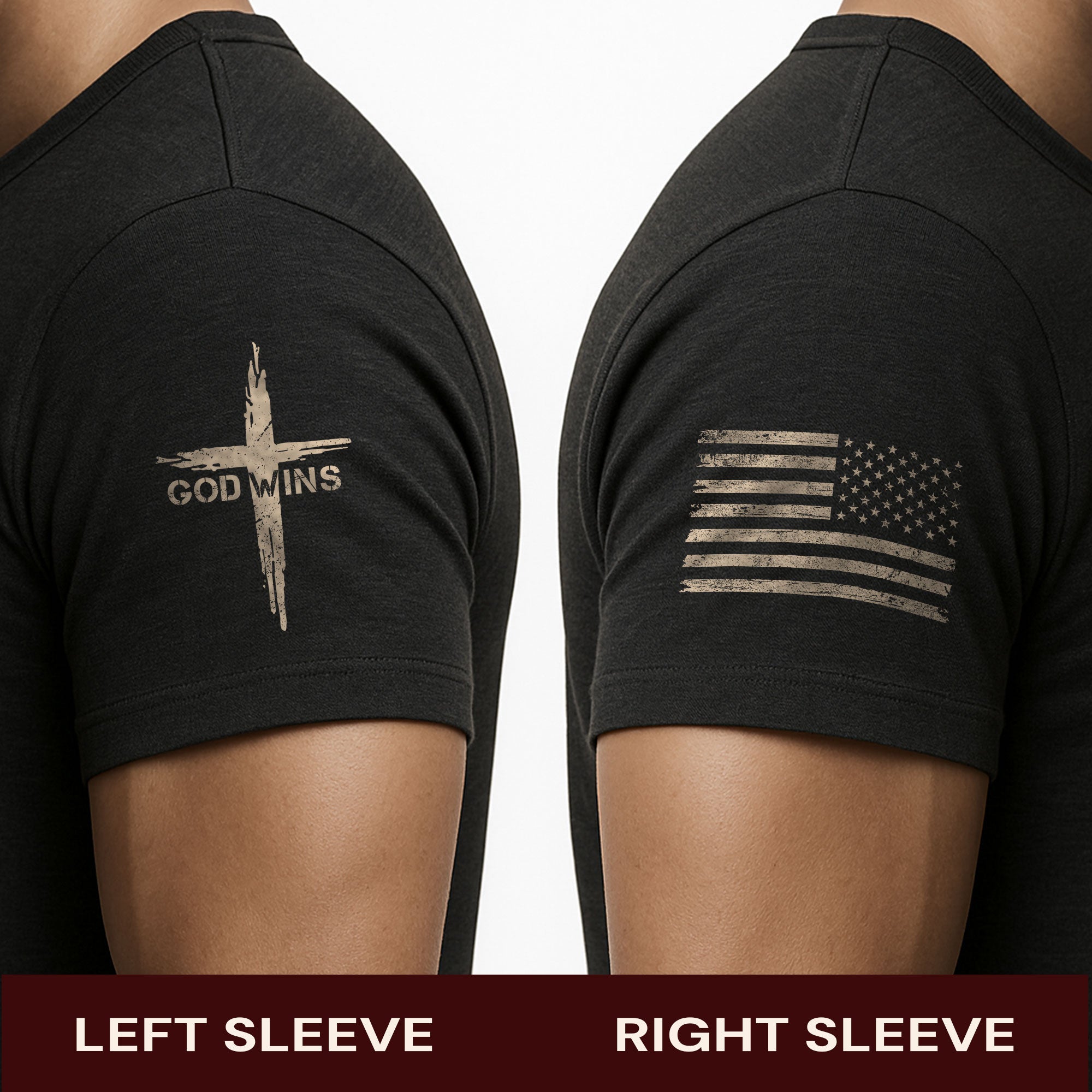 Victory in Christ T-Shirt – God Wins Cross Design