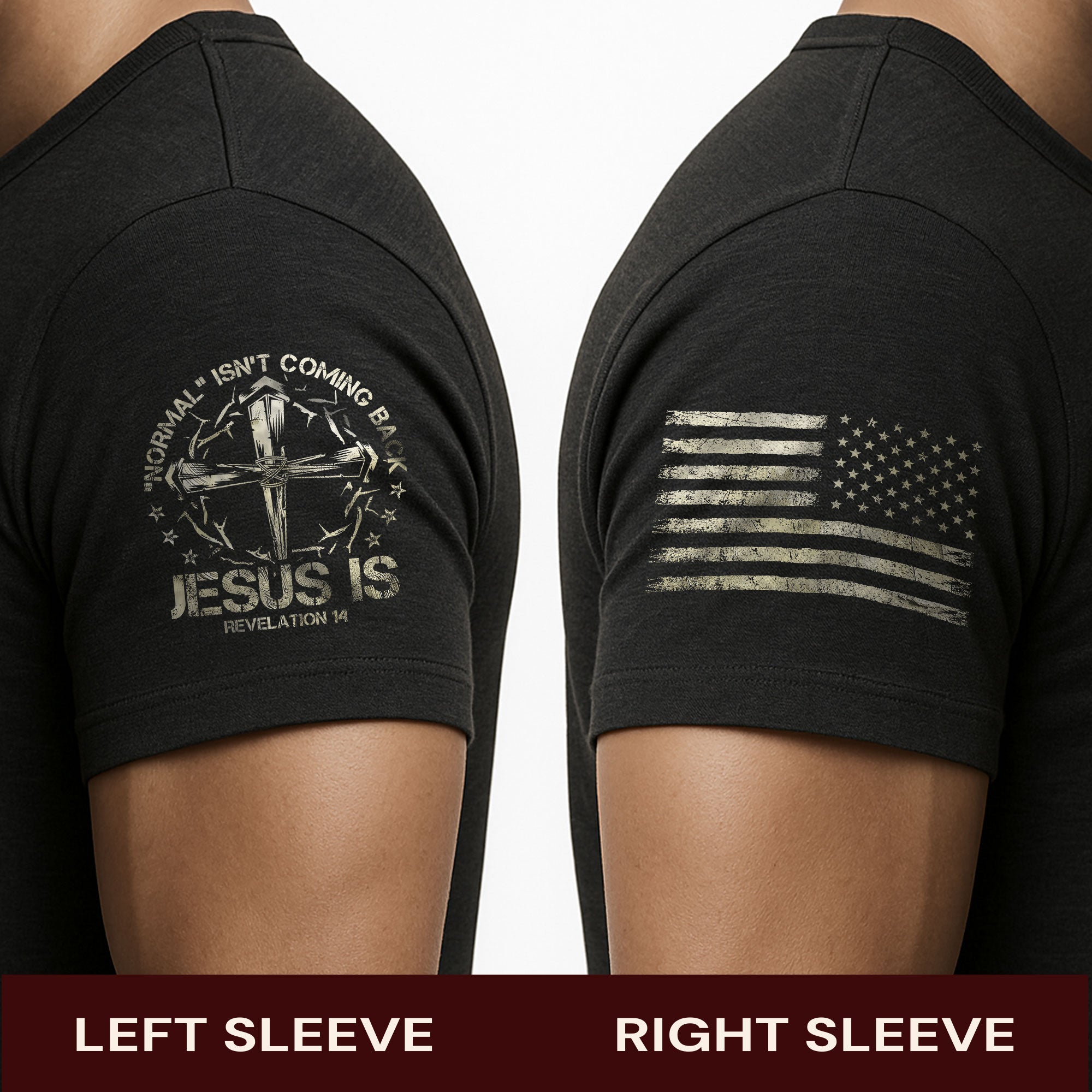 Jesus Is Coming Back – Revelation 14 Patriotic Faith T-shirt