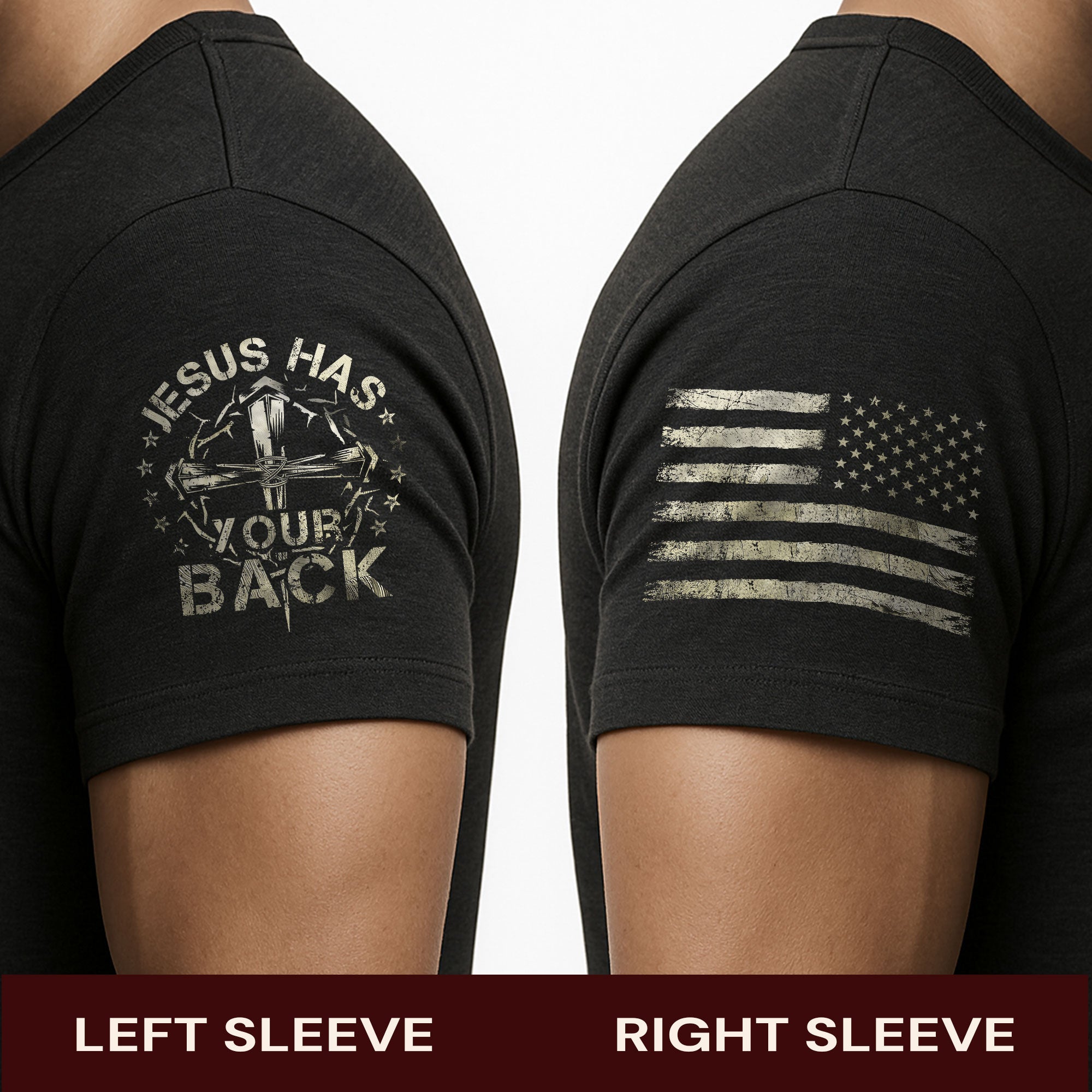 Jesus Has Your Back T-Shirt – Faith, Freedom & Divine Protection