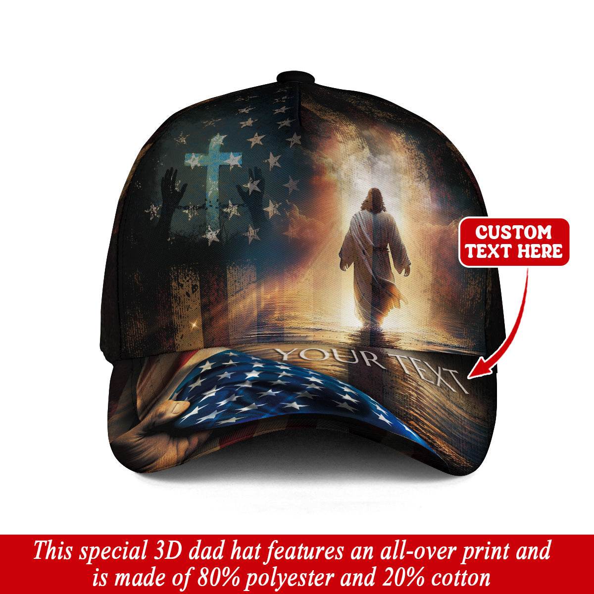 Walk with Christ – American Christian Customized Hat - Rust Field Wear