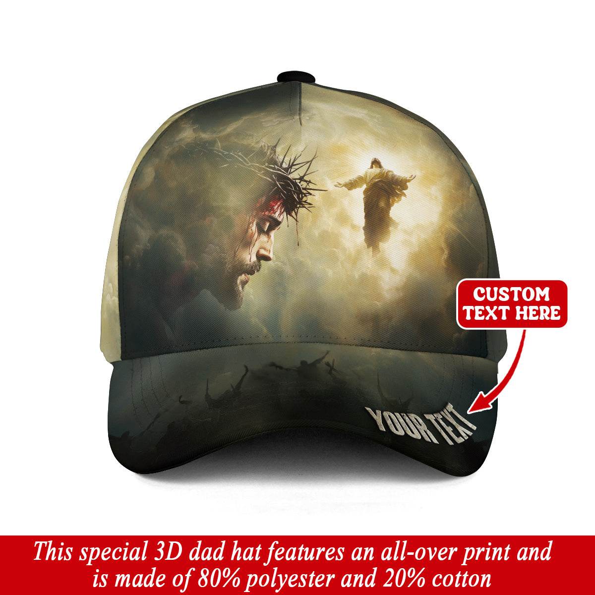 From Crucifixion to Glory – Christian Faith Customized Hat - Rust Field Wear