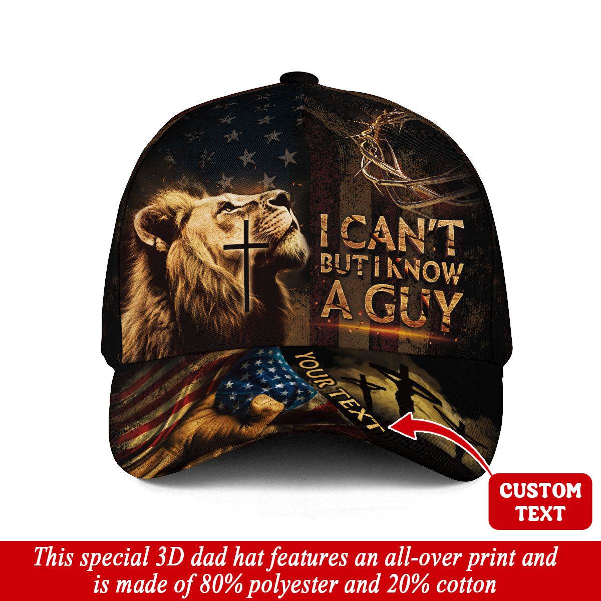 I Know a Guy – Lion of Faith Customized Hat - Rust Field Wear
