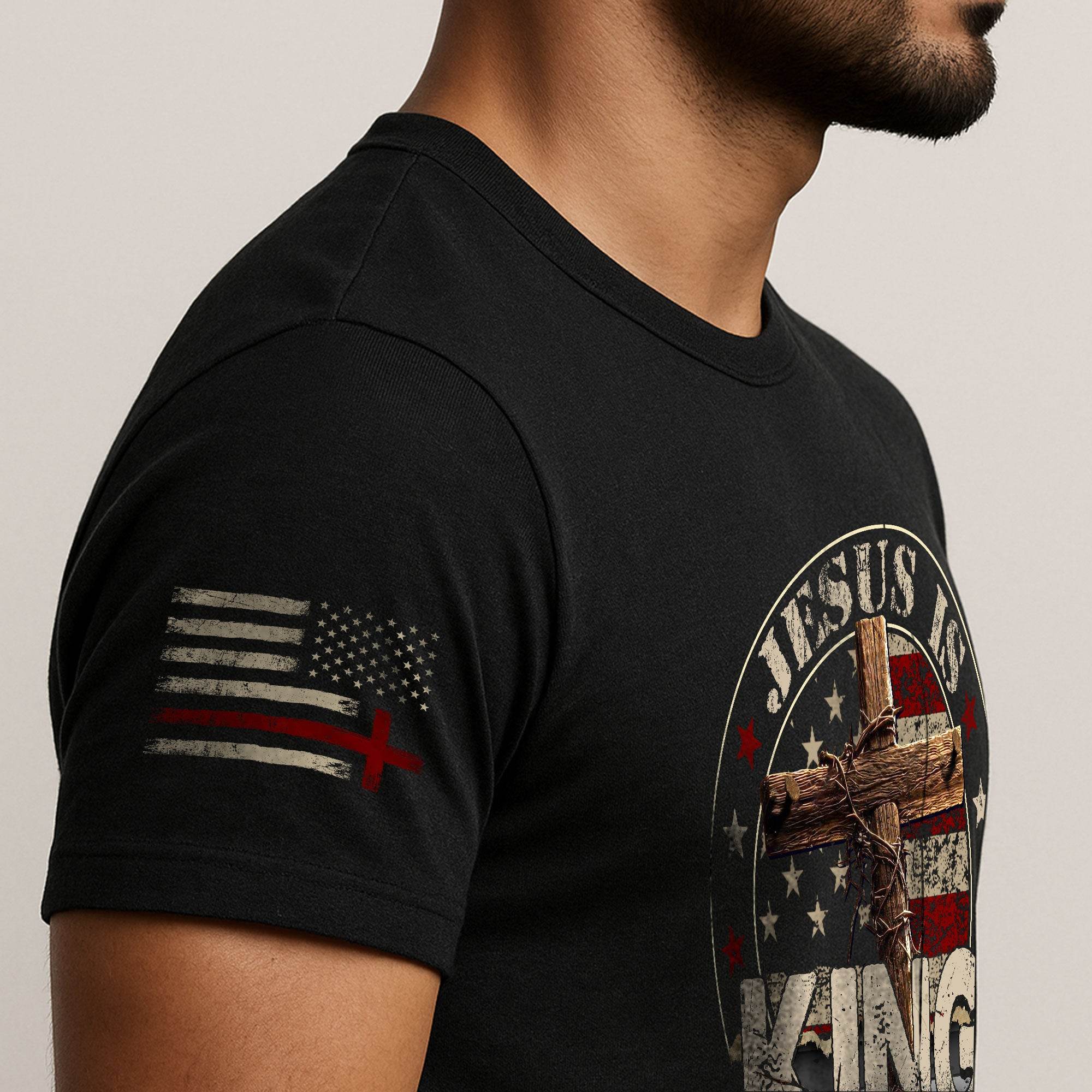 Jesus Is King T-Shirt – Crown Him with Every Step - Rust Field Wear