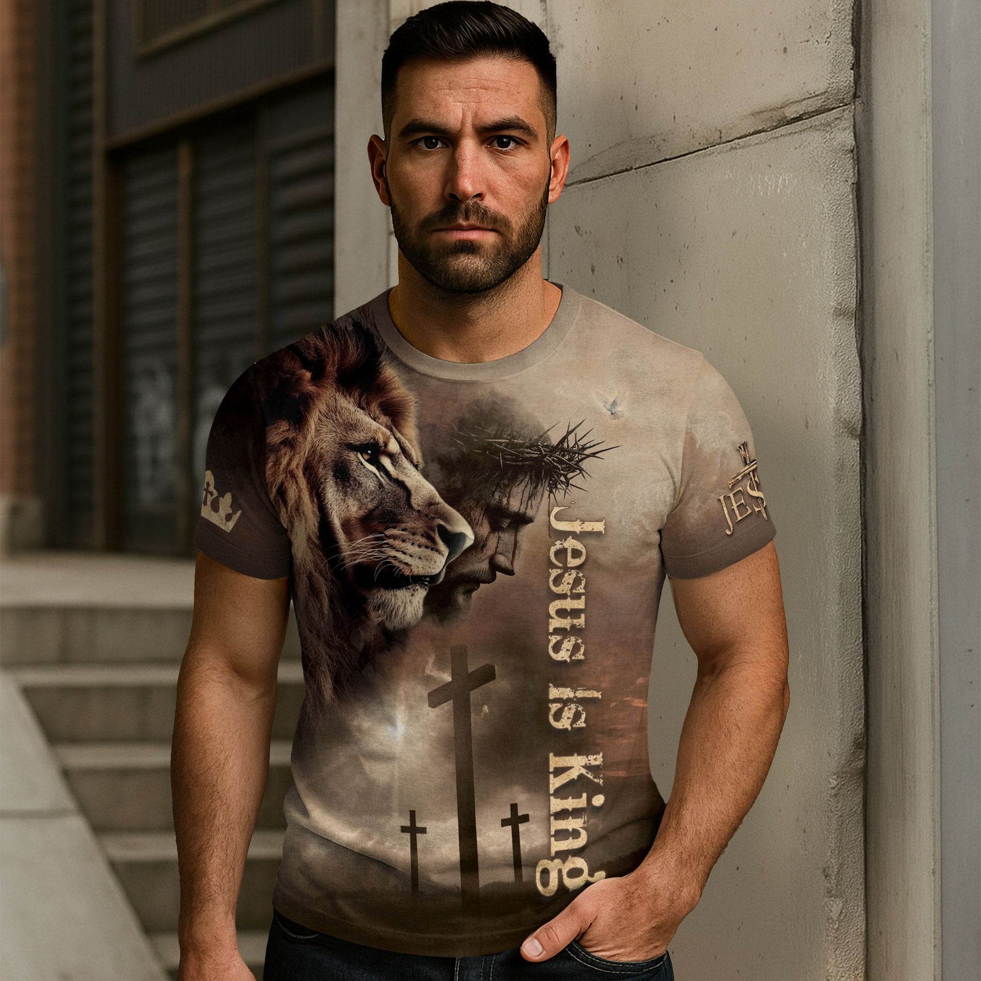 Jesus Is King Shirt – Bold Christian Graphic Tee - Rust Field Wear