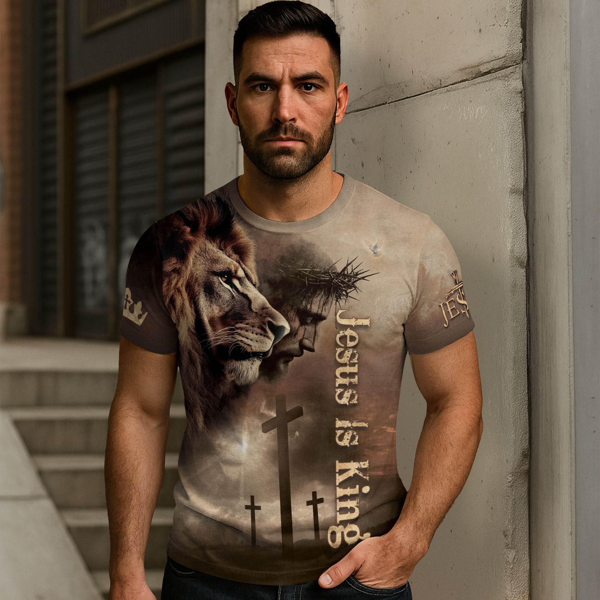 Jesus Is King Shirt – Bold Christian Graphic Tee - Rust Field Wear