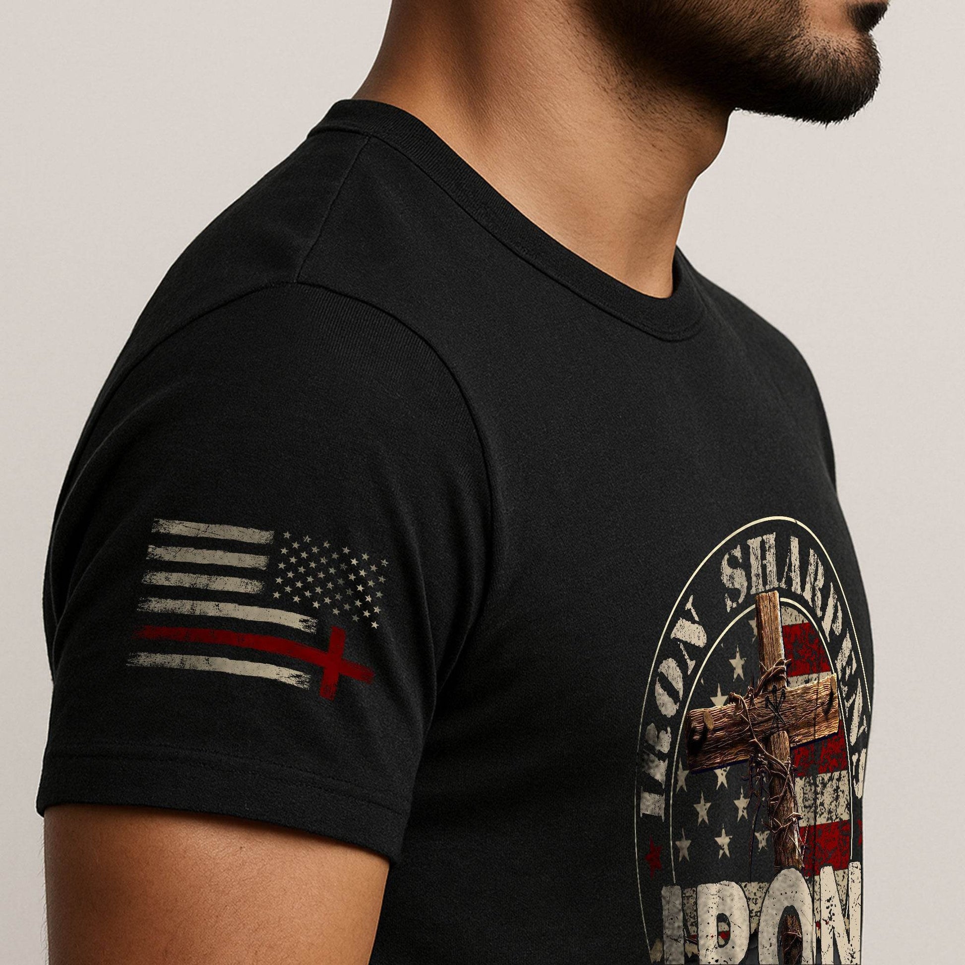 Iron Sharpens Iron Proverbs 27:17 Bible Verse T-Shirt - Rust Field Wear
